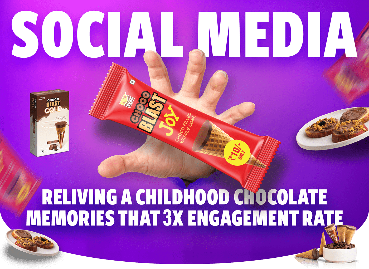 Social Media Creative for Chocolate Brand