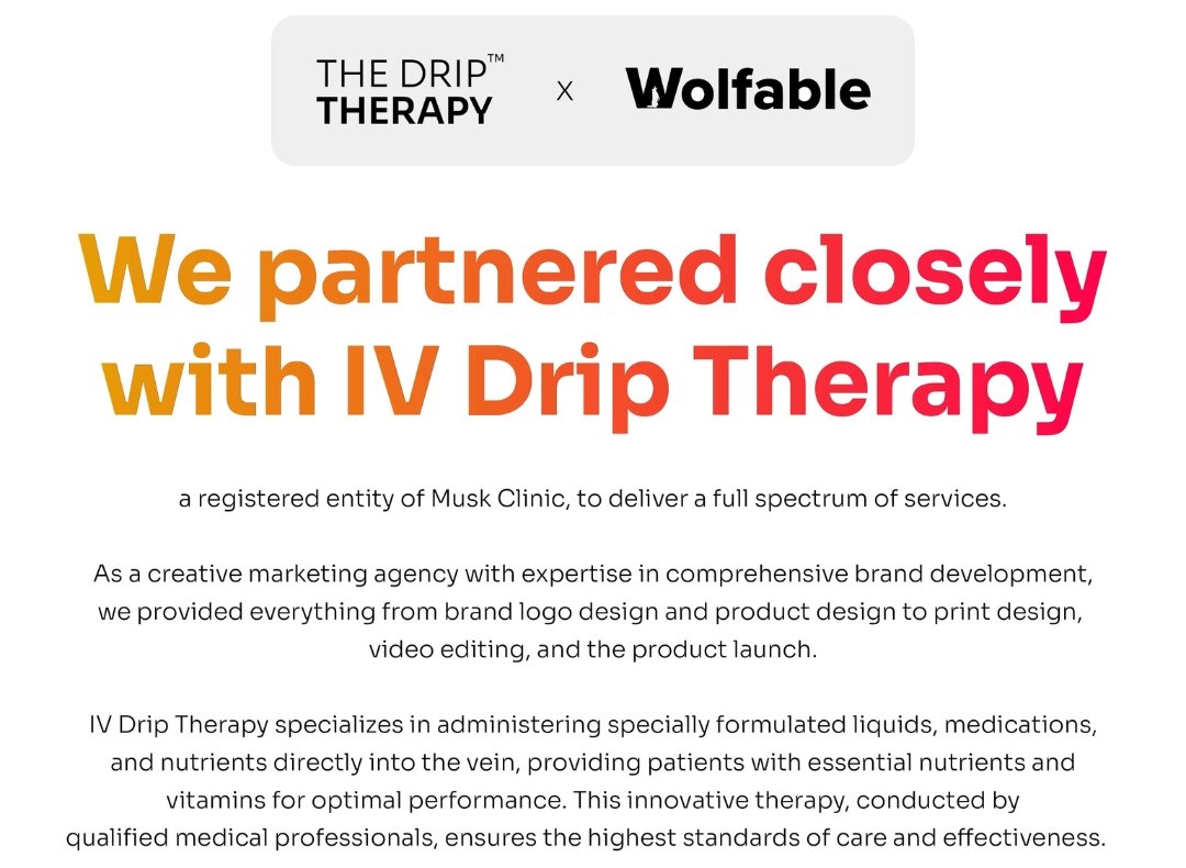 We Partnered closerly with IV Drip Therapy