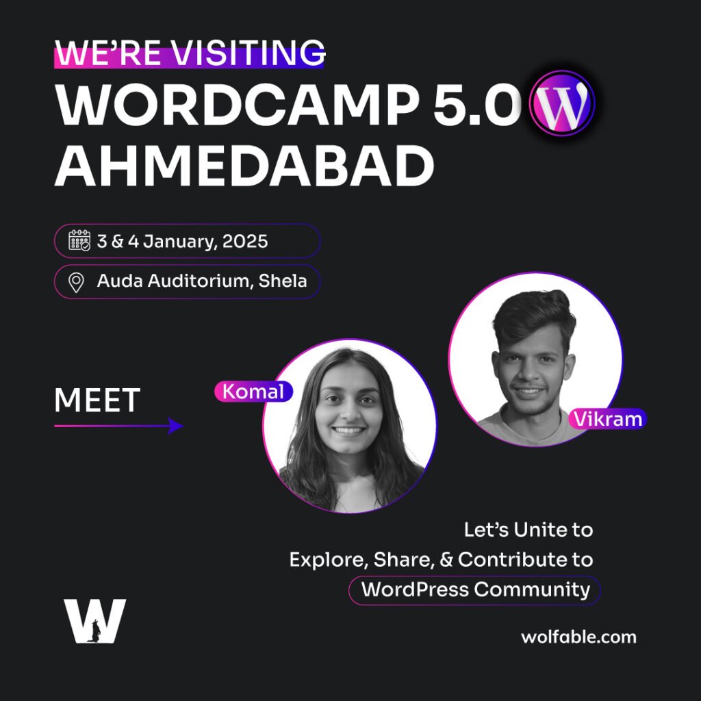 Wolfable at Wordcamp Ahmedabad 5.0