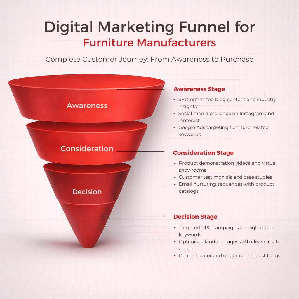 Digital Marketing Funnel for Furniture Manufacturers